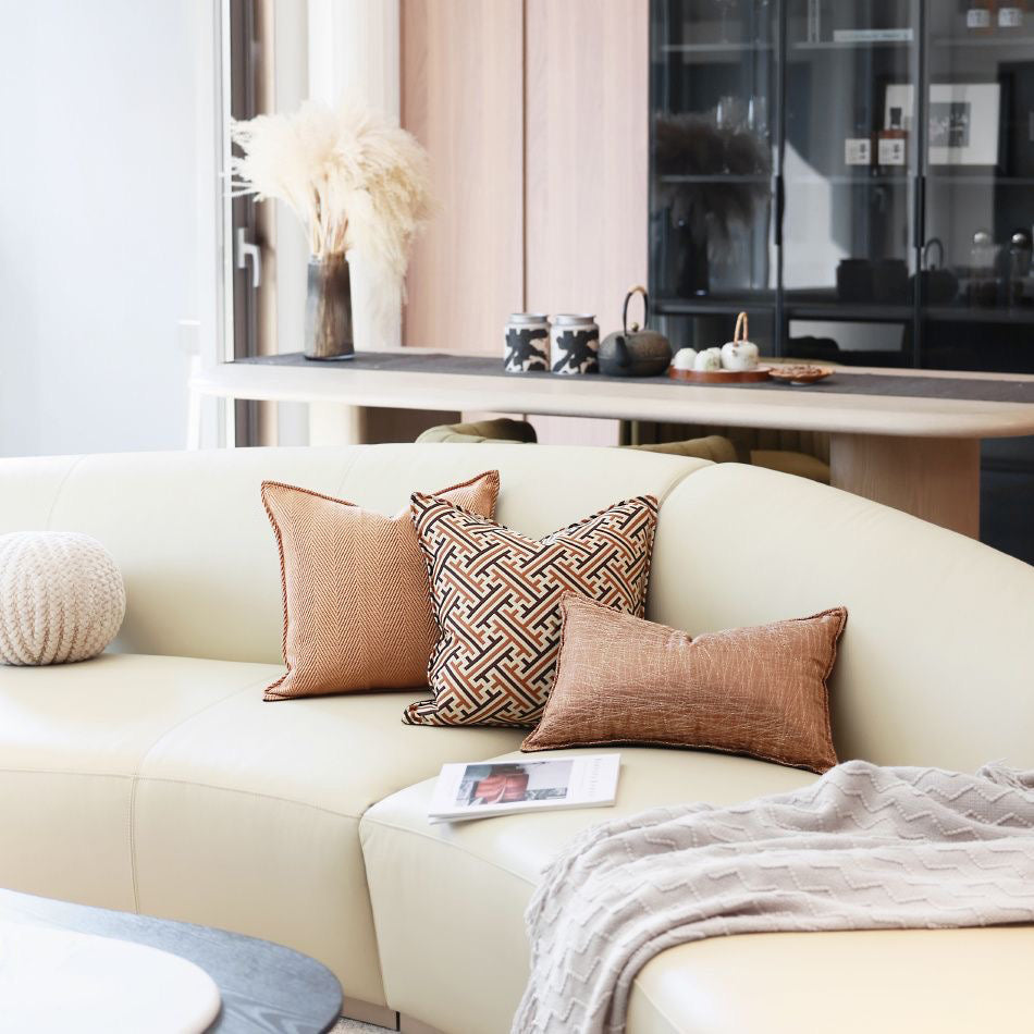 Dédale Pillow Cover — Terracotta